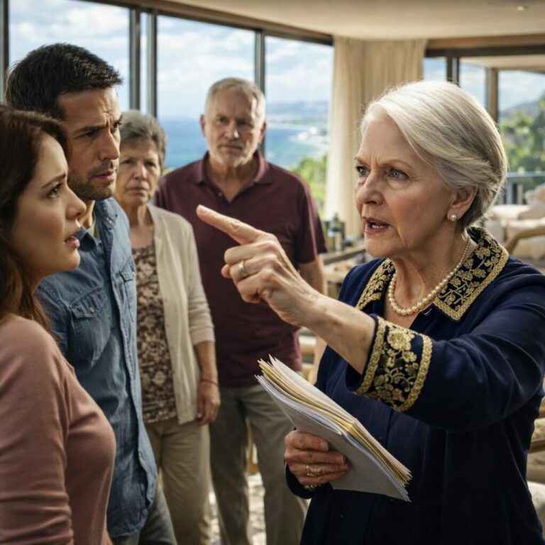 Pagué cada centavo de aquella casa de vacaciones de lujo, creyendo que sería un recuerdo familiar perfecto. Entonces la oí decir: “Mi mamá toma la suite principal, mi papá la segunda… ella puede dormir en el sofá.” Sentí que algo se rompía dentro de mí. Sonreí en silencio. No tenían idea de que ya había cambiado las reglas del juego… y la noche apenas comenzaba.