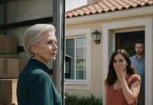 Serví el desayuno con manos temblorosas y una sonrisa tranquila. Desde la sala escuché a mi nuera susurrar: “Esta vieja cocina horrible… no la soporto”. Risas. Muchas. Me ardía el pecho, pero solo recogí los platos y me encerré en mi habitación. Dos horas después, oí frenar un camión de mudanza. Cuando abrió la puerta y me vio, su voz se quebró: “¿Qué hiciste…?”