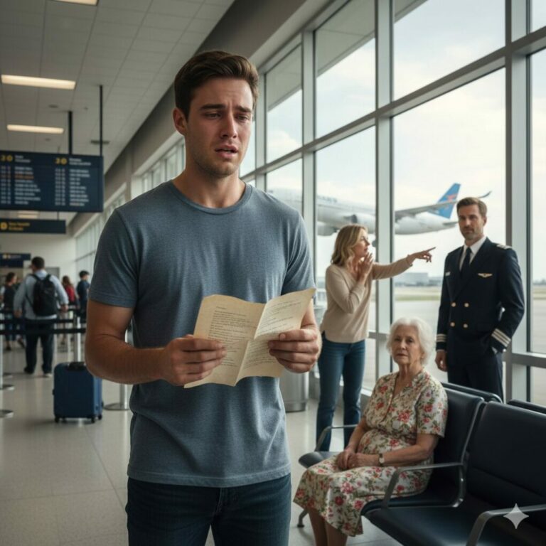 “Wait here, Mom. We’ll be right back,” my father whispered, his voice trembling with a lie I didn’t see coming. As we walked toward the gates, the crushing realization hit me: they weren’t checking in; they were escaping. “We can’t handle her anymore!” my mother hissed when I tried to turn back. I watched my grandmother, lost in her own fading memories, sit alone in that crowded terminal. I couldn’t let it end like this. I ran back, but what I found waiting for her… changed everything I thought I knew about our family.