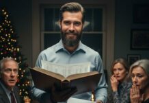 “Ten years of silence ended with a single, desperate ‘Merry Christmas’ text. My parents didn’t want their son; they wanted my bank account. As I walked in, my father whispered, ‘We’re family again, son. Let’s forget the past.’ I smiled, handing them a heavy, gold-wrapped box. ‘I never forgot,’ I replied, ‘and after you open this, neither will you.’ The room went deathly silent. They thought this was a reunion… they were dead wrong.”