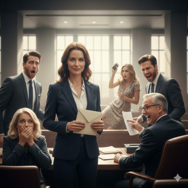 “You’ll leave with nothing but your shame,” my husband sneered, his mistress smirking by his side. Even his mother spat, “Not a single cent for a gold-digger!” I remained silent, handing the judge a single, sealed envelope. As he read it, his laughter filled the silent courtroom. “Oh, this is brilliant,” he whispered. Suddenly, the color drained from their faces. They thought they had won, but they forgot one thing: I kept the receipts. Now, the real nightmare begins for them…