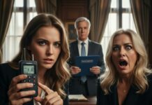 “The air in the lawyer’s office was thick with my mother’s cheap perfume and her even cheaper greed. As the will was opened, she smirked, whispering, ‘Finally, my payoff for leaving you with that old man.’ My blood ran cold, but I didn’t flinch. I simply slid a single, blackened envelope across the desk and said, ‘You aren’t here for his money, Mom. You’re here for the truth he buried.’ The lawyer’s hands trembled as he read the first line. My mother’s smirk died instantly. What was hidden in that envelope would change everything.”