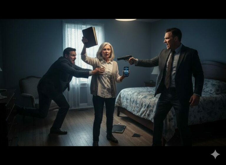 “My husband’s voice trembled on the screen, a ghost haunting his own office. ‘Sarah, I’m not who you think I am,’ he sobbed, his eyes darting with fear. My heart stopped. Everything we built—our 20-year marriage—was a calculated lie. I didn’t just lose a husband; I discovered a monster. I grabbed the phone, my voice cold: ‘Lawyer, now. We’re going to burn his legacy to the ground.’