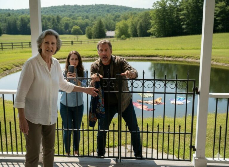 “I bought this farm to heal my daughter’s broken heart, not to watch her become a slave in her own home. Seeing her sob while her mother-in-law barked orders turned my blood to ice. I didn’t shout. I didn’t argue. I simply grabbed their suitcases and threw them past the gate. ‘At least let me take my clothes!’ the woman shrieked. I looked her dead in the eye, whispered three words that turned her face white, and locked the door forever. But what I did next? That was the real lesson.”