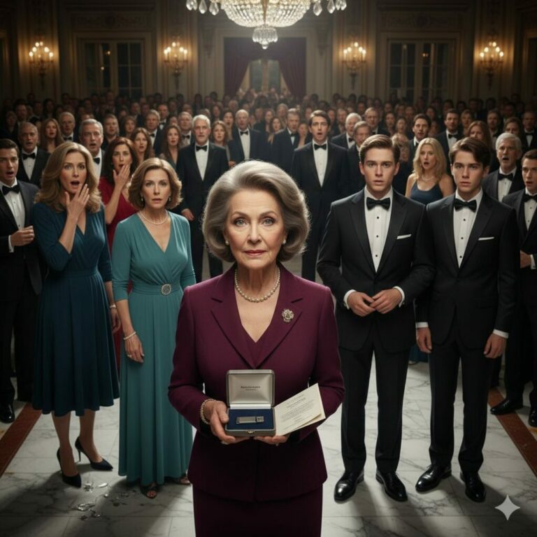 “My 73rd birthday party turned into a nightmare when my husband announced, ‘This is my second family; I’ve hidden them for 30 years.’ As my daughters gasped in horror, I simply smiled and handed him a small, wrapped box. ‘I’ve been waiting for this moment, Arthur,’ I whispered. His hands trembled as he opened it, realizing my ‘gift’ changed everything. You won’t believe what was inside…”