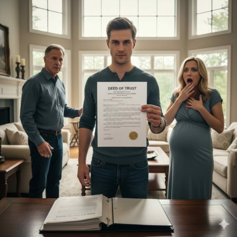 “My dad’s pregnant fiancée looked me dead in the eye and sneered, ‘Pack your bags, this room is for the baby now.’ I couldn’t help but smirk as I pulled the deed from my drawer. ‘Actually,’ I replied, my voice cold as ice, ‘you’re the guest here. Lady, I own this house.’ The color drained from her face instantly. Now, the locks are changed, and my dad is begging for mercy. Should I let them stay, or is it time for a permanent eviction?”