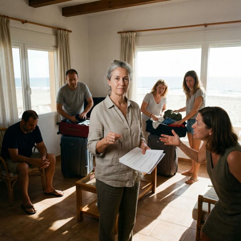 Cuando mi nuera llamó y dijo: «Prepáralo todo: camas hechas, comida lista y sitio para 22 personas. Vamos de camino», sonreí y respondí: «Claro». Pero por dentro sentí la humillación. Mi casa de la playa no era un hotel, y yo no era su criada. Aun así, empecé a preparar la bienvenida… no la que ellos esperaban. ¿Qué hace una madre cuando la pisan delante de todos?