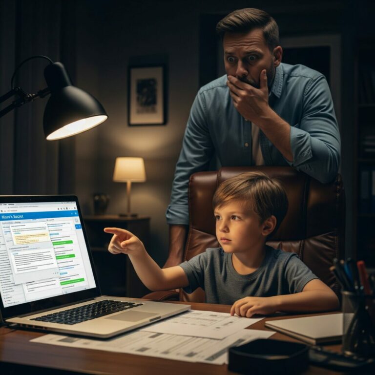 My wife burst into the bedroom, her face drained of color. “Andrew, the money is gone,” she cried. I looked at her and asked quietly, “Which money?” She froze. That silence told me everything. Behind me, my son stood in the doorway and whispered, “Dad… she’s been stealing from me.” And suddenly, my marriage was already over.