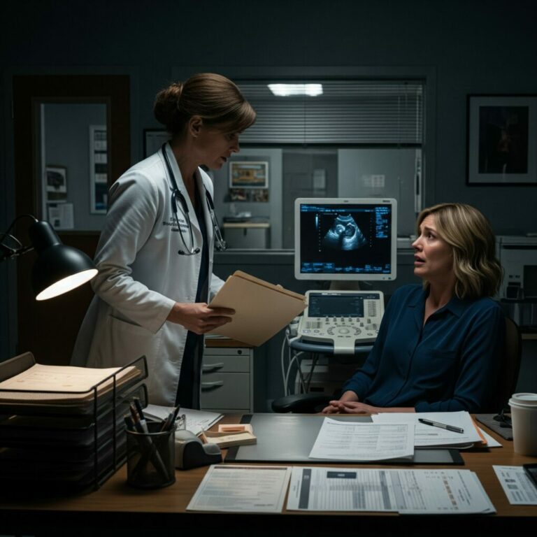 I stared at the folder in Dr. Brennan’s trembling hands. “Daphne… your husband—he paid them. He replaced the sperm. Your baby… it’s not his,” she whispered. My knees buckled. All those late nights, all the lies, every tear I cried thinking he was grieving… a con. I had a choice: crumble or strike back. And I would. But first… he had to think he’d won.