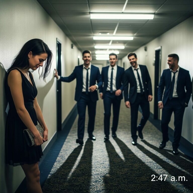 “I saw her on the security footage… stumbling into a hotel room with four strangers at 2:47 a.m.,” I whispered to myself, my hands trembling. “Ashley… what have you done?” The images burned into my mind, every frame a dagger. I couldn’t marry someone living a lie right in front of me. But what would happen if I vanished before the wedding? No one would see it coming…