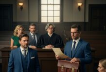 “The gavel hasn’t even hit yet, and she’s laughing!” I whispered under my breath. Rebecca leaned to her new husband, smirking, “Look at him—too broke to even hire a lawyer.” I sat alone, heart racing, clutching my grandfather’s briefcase. But when I stood, evidence in hand, I saw her smile fade. “You forgot something,” I said, voice steady. “The law doesn’t care about wealth—it cares about truth.” The courtroom went silent. Could I really turn this around alone?