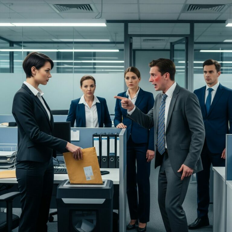 I knew my career was over when he leaned across the table and said, “Relax, Jess. If something’s wrong, we’ll just say you handled it.” The room laughed. I didn’t. Because the red folder in my drawer didn’t belong to me—and the man smiling was the one who put it there. I didn’t stop him. I let him finish digging.