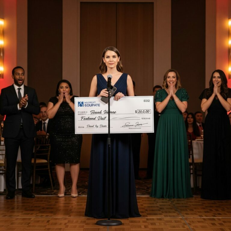 I was standing onstage, holding a two-million-dollar check, when my phone buzzed. “You’re fired.” I looked up at three hundred donors, cameras rolling, my boss smiling offstage like a king who thought he’d already won. So I leaned into the mic and said, “Well… apparently I’ve just been fired.” That’s when the room stopped breathing—and everything changed.