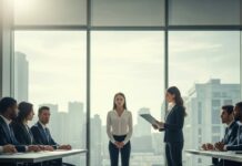 The moment she said, “Per HR, you’re terminated. Effective immediately,” the room stopped breathing. Six investors. One clipboard. Zero warning. I smiled and said, “That’s strange… my dad owns the building.” Silence cracked. The door opened behind me. And in that second, I realized—this wasn’t the end of my career. It was the beginning of theirs falling apart.