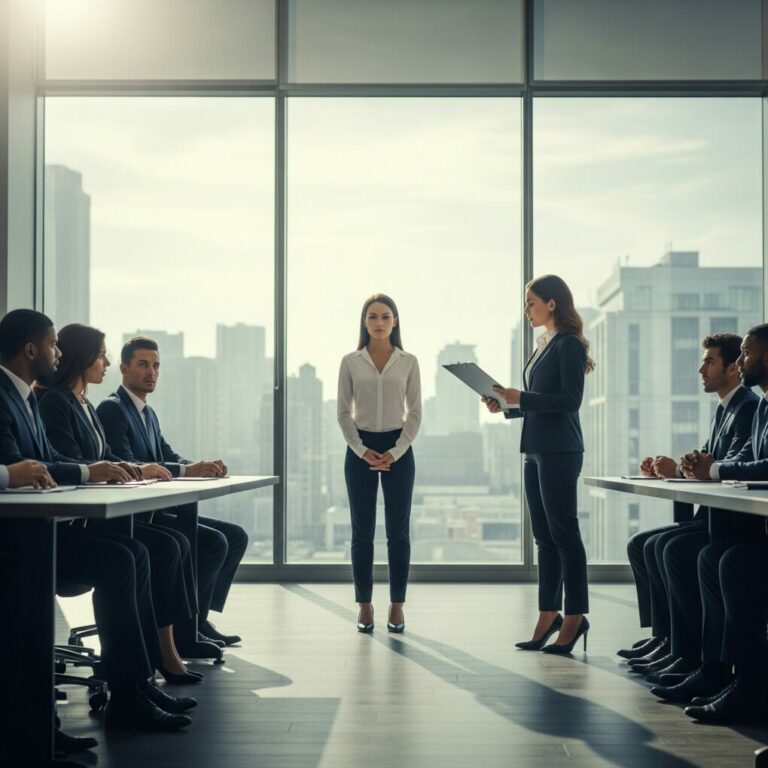 The moment she said, “Per HR, you’re terminated. Effective immediately,” the room stopped breathing. Six investors. One clipboard. Zero warning. I smiled and said, “That’s strange… my dad owns the building.” Silence cracked. The door opened behind me. And in that second, I realized—this wasn’t the end of my career. It was the beginning of theirs falling apart.