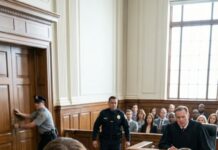 I walked into court eight months pregnant, thinking the worst thing I’d face was a divorce. Then my CEO husband smirked beside his mistress and hissed, “You’re nothing—sign the papers.” She leaned in and slapped me so hard I tasted blood. “Cry louder,” she laughed, “maybe the judge will pity you.” I looked up at the bench—and the judge’s eyes locked onto mine. “Order,” he said, voice shaking. “Bailiff… close the doors.”