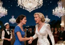 “I watched her raise her hand again, and my daughter whispered, ‘Mommy, please don’t let her hurt her.’ That was the moment I stopped being afraid. ‘Touch her one more time,’ I said, grabbing the billionaire’s fiancée’s wrist, ‘and we’ll call the police together.’ The room went silent. What I did next destroyed her engagement—and changed my life forever.”