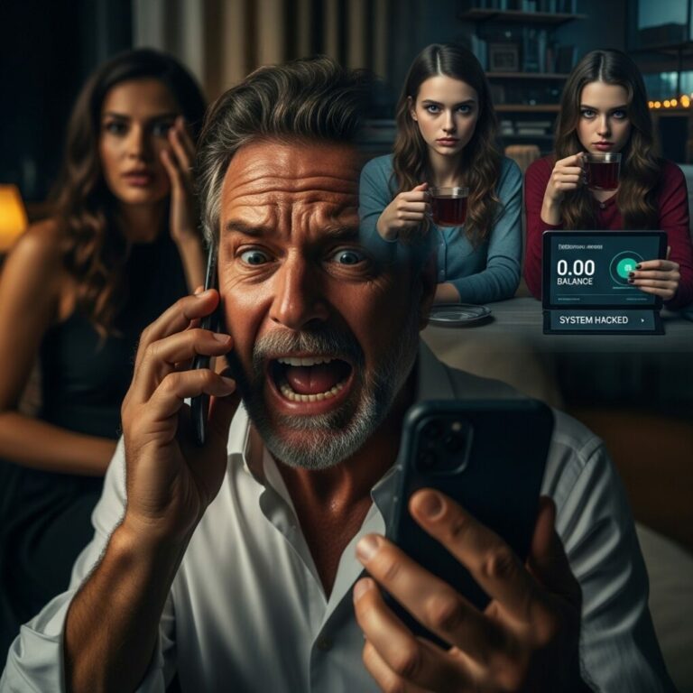 “I watched eighteen years of our daughters’ future vanish in a single bank transfer. He didn’t just leave; he robbed them to fund his new life with her. I was drowning in despair until my twins gripped my hands, their eyes cold and calculating. ‘Mom, stop crying,’ they whispered with a terrifying smirk. ‘He didn’t take our money; he just fell into our trap.’ When the phone finally rang, it wasn’t a goodbye—it was a scream of pure terror. What exactly did my girls leave for him to find?”