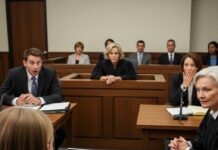 “I thought I knew my husband, but as the judge leaned in, my 9-year-old daughter trembled, clutching a tablet. ‘Your Honor, Mom doesn’t know what Daddy does when she’s at work,’ she whispered, her voice cracking the heavy silence. My heart stopped. As the video flickered to life, the courtroom froze. I stared at the screen, gasping for air—the man I loved was a monster I never knew. Was this the end of my marriage, or the start of a nightmare?”