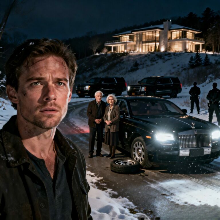 I only stopped because it was dark, and they looked helpless. “Thank you,” the old man whispered, gripping my hand. Days later, my phone rang. “You helped my parents,” a cold voice said. “Now stay away from them.” I laughed—until I stood inside their mansion, surrounded by guards, and realized… I wasn’t a good Samaritan anymore. I was a threat.