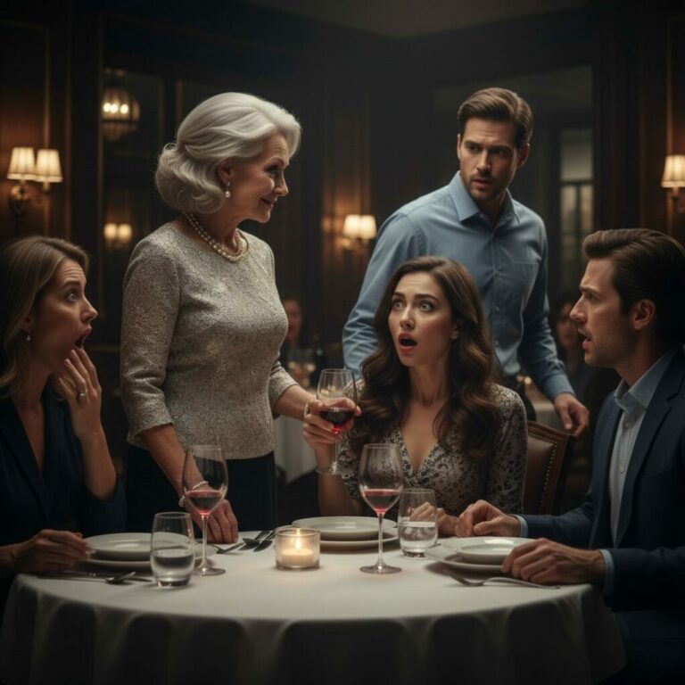 “She whispered to her mother in Spanish, laughing, ‘Look at that old cow, her voice is like a screeching chihuahua.’ I kept smiling, sipping my wine as her friends giggled. They thought I was just a clueless American mother-in-law. Little did they know, I understood every venomous word. As I stood up to leave, I leaned in and whispered a chilling response in perfect Spanish, French, and Italian. The color drained from her face. Want to know what I said?”