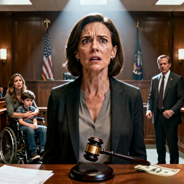 I thought my sister had the perfect married life. Until I saw her clutching her disabled son in a homeless shelter.  “Don’t tell anyone you saw me,” she whispered, shaking.  I sued her husband’s powerful family—and lost everything. Then my father grabbed my arm and said, “There’s something you don’t know.”  What the judge uncovered next… changed my life forever.