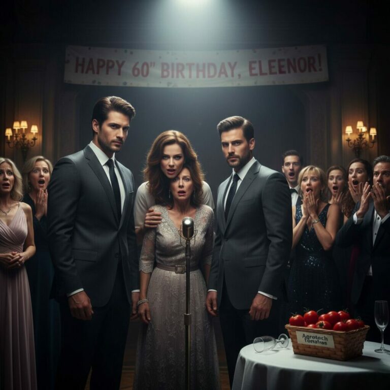 “My mother laughed in my face, ‘We don’t invite tomato farmers to Christmas dinner.’ For seven years, they treated my husband like trash, calling him a family disgrace. But when their empire crumbled and they begged us for 3 million dollars, the tables turned. I walked up to my mother’s birthday gala, leaned in, and whispered eight words that paralyzed the room. Now, they’re silent… and I’m finally free.”