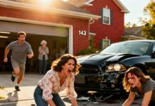 At my parents’ house, my six-year-old daughter was playing in the yard when I suddenly heard a loud crash. I ran outside and froze in horror—my sister had nearly run her over. She jumped out of the car in a rage and started dragging my unconscious child out of the way, yelling, “Keep your brat away from my car! Look what she did!”