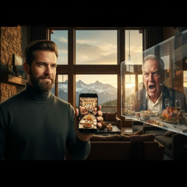 “My father’s text was cold: ‘Don’t bother showing up for Thanksgiving. You’re an embarrassment.’ I just smiled and replied, ‘Enjoy your dry turkey, Dad.’ He had no idea I was sitting on a $10 million mountain ranch he couldn’t even dream of. I invited the whole family—except him. When the photos went viral, my phone exploded. ‘How could you hide this from us?’ he screamed in a voicemail. But the gates are locked now… and I’m just getting started.”