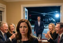 My parents laughed at my “imaginary” fiancé, so I raised my glass and waited… then he walked in saying, “Sorry… had to park the helicopter.” We had just landed from Dubai.