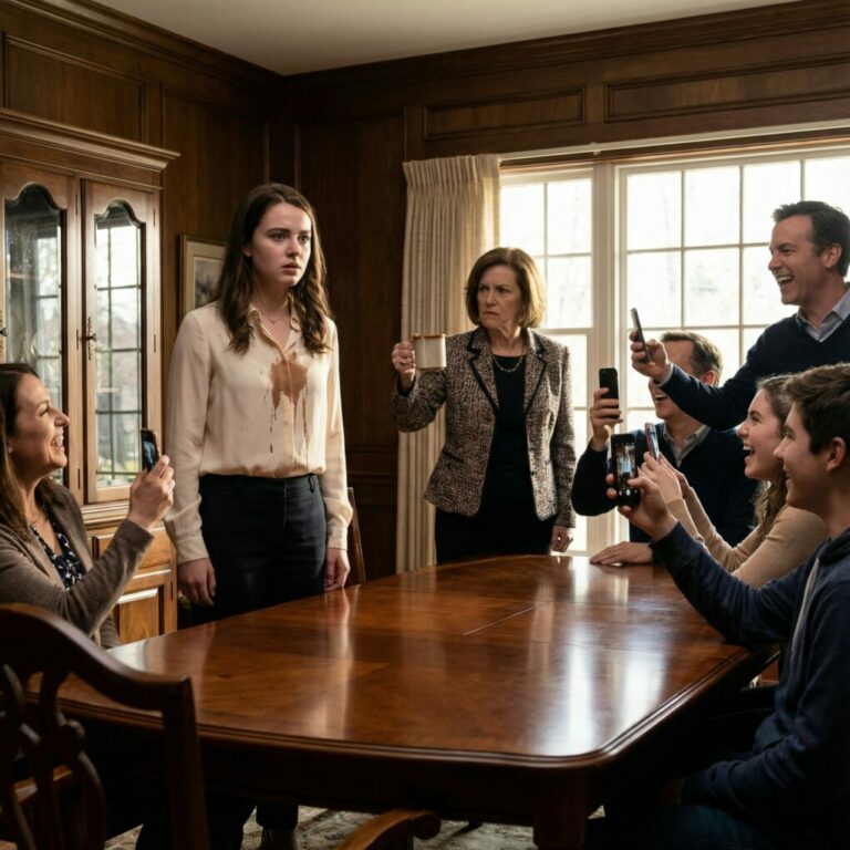 «Mira esto», dijo mi madre mientras me echaba café encima. «Así es como tratamos a la basura». Todos sacaron sus teléfonos y grabaron. Yo me fui en silencio, sin decir una palabra. Subieron el video a internet y se volvió viral. Entonces la gente empezó a reconocerme por Forbes. Ahora, todos están desempleados…