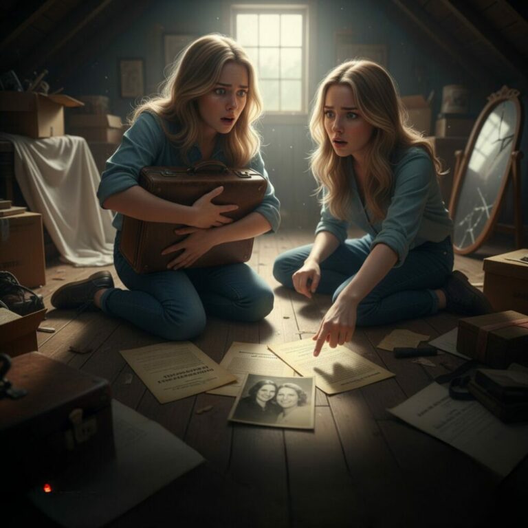 “My sister was ready to burn our past, tossing my parents’ life into trash bags before their ashes were even cold. But then, I found it—a hidden note that chilled me to the bone. ‘Check Mom’s suitcase—don’t tell Jenna.’ My hands shook as the lock clicked open. ‘Oh god, Mom… what were you hiding?’ I whispered. What I saw inside changed everything I knew about my family. Now, I have a secret that could destroy us both.”
