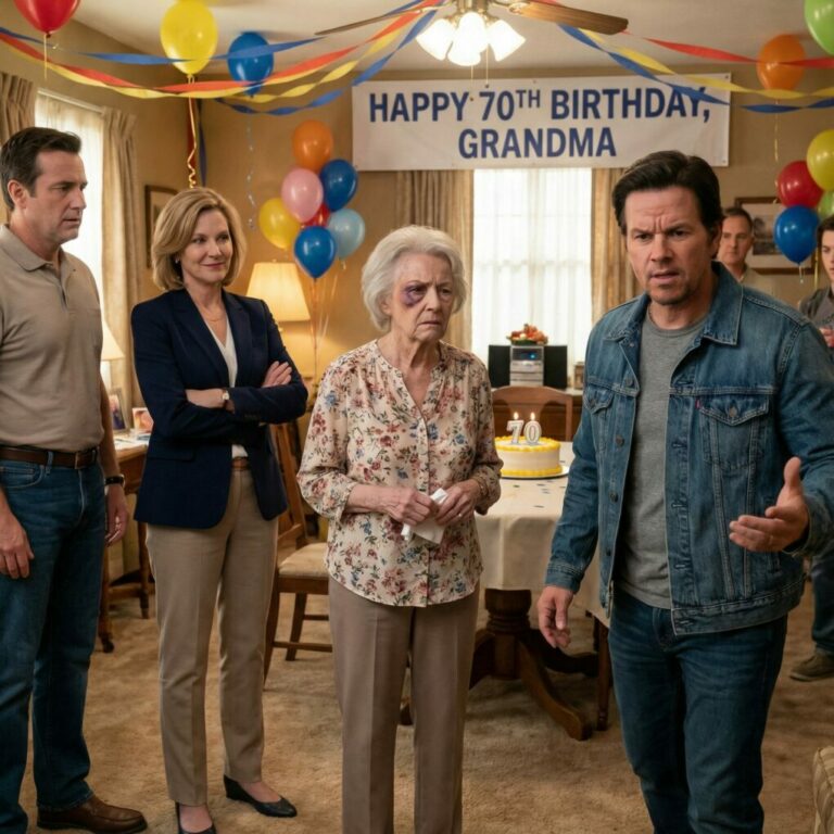 Entré en la habitación el día de mi cumpleaños número setenta con un moretón oscuro ardiendo bajo el ojo, y las risas murieron al instante. Alguien susurró: —¿Qué pasó?  Mi hijo respondió antes de que yo pudiera abrir la boca. —Mi esposa —dijo con frialdad—. Le dio una lección.  Ella no lo negó. Alzó la vista y sonrió, como si no hubiera nada de qué avergonzarse. Entonces, mi otro hijo dio un paso al frente y dijo algo que rompió el silencio para siempre…