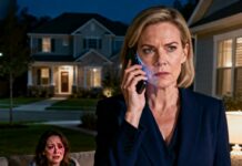 At 2 a.m., my daughter stood at my door, shaking, eyes burning red. “Mom… he took everything,” she sobbed. “Every dollar. Then he ran away with her.” I pulled her inside, my heart pounding—but my face stayed calm. I reached for my old uniform and dialed a number I swore I’d never use again. “Start the plan,” I said quietly. Tonight, he would learn who he truly betrayed.