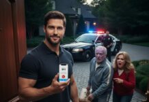 “Twelve years ago, my father’s fist hit my face at my mother’s own funeral. He chose his mistress over his flesh and blood, snarling, ‘You’re nothing to us but trash.’ But yesterday, the ‘trash’ built a kingdom. When they stood at my gates, demanding my spare keys and shouting, ‘We’re moving in, it’s our right!’, I didn’t scream. I just smiled, dialed 911, and whispered into the phone: ‘Officer, there are two intruders on my property. Remove them.’ The look on their faces? Priceless. But the real revenge was only just beginning…”