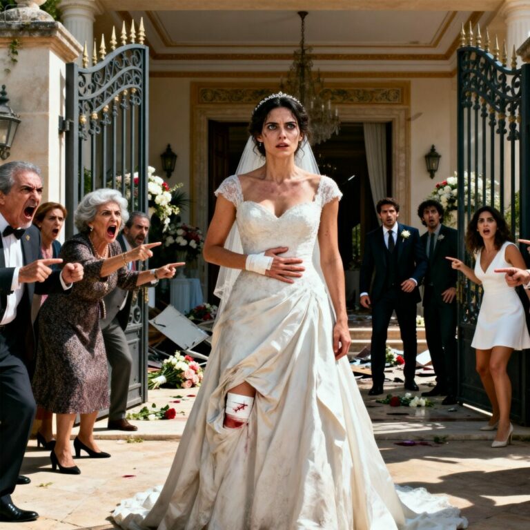 Debido a una cirugía de urgencia, llegué tarde el día de mi propia boda. Apenas puse un pie frente al portón, más de veinte personas de la familia de mi futuro esposo me cerraron el paso y empezaron a gritar: —¡Mi hijo ya se casó con otra! ¡Lárgate de aquí!  Pero ellos no sabían que…