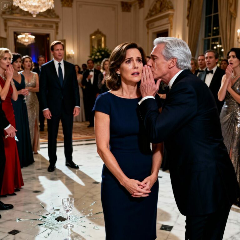 MY HUSBAND DRAGGED ME TO THE GALA TO IMPRESS THE NEW OWNER. “STAY IN THE BACK, YOUR DRESS IS EMBARRASSING,” HE HISSED. WHEN THE BILLIONAIRE ARRIVED, HE IGNORED MY HUSBAND’S HANDSHAKE. HE WALKED STRAIGHT TO ME, TOOK MY HANDS, AND WHISPERED WITH TEARS IN HIS EYES: “I’VE BEEN LOOKING FOR YOU FOR 30 YEARS… I STILL LOVE YOU.” MY HUSBAND DROPPED HIS GLASS.