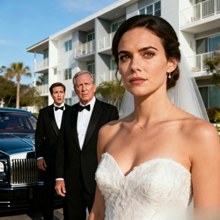 I still remember him saying, “I sent all my money to my mom. You’ll pay for the wedding, right?” I smiled and replied softly, “Fine.” He thought he’d won. But on our wedding day, when his car stopped outside my building, I didn’t walk out. My father did. And the look on his face told me this story was far from over.