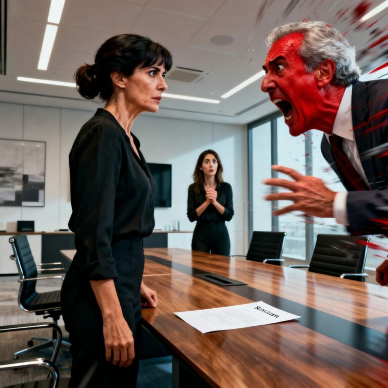 “¿De verdad creíste que te lo merecías?” dijo mi suegro en voz alta, delante de todos. Yo sonreí, sentí cómo la sangre me quemaba la cara y dejé la carta de dimisión sobre la mesa. Tres años de lealtad, noches sin cobrar horas extras, silencios tragados por respeto… y el ascenso se lo dieron a su sobrina, cinco semanas en la empresa. “Dile a Lilly que enhorabuena”, dije. Su cara se puso roja. Gritó que no iba en serio. No tenía ni idea de lo que acababa de empezar.