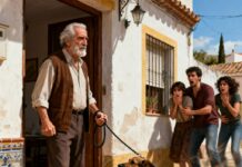 Cuando volví del viaje y no vi a Rocky, pregunté sin alzar la voz. Mi hijo evitó mirarme. Mi hija soltó: —“Lo vendimos. Necesitábamos dinero rápido.” No grité. No lloré. Solo dije: —“¿A quién?” Esa noche nadie durmió tranquilo. A la mañana siguiente, el timbre sonó… y lo que pasó en la puerta los dejó paralizados.