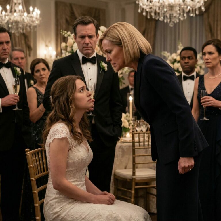 At my sister’s wedding, my father’s girlfriend slapped me in front of everyone and screamed, “Get out of my seat, you cheap trash.” when I looked to my dad for help, he didn’t defend me—he coldly ordered, “apologize to her, or leave right now.” I walked away without making a scene… and that was the exact moment I set in motion the truth that would destroy their perfect celebration forever..