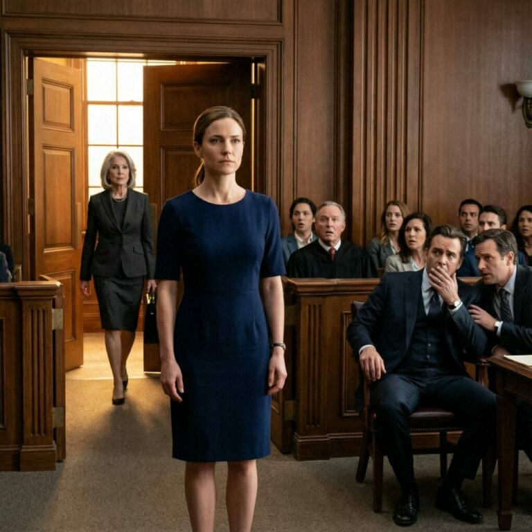 At our divorce hearing, my husband laughed when he saw I had no lawyer. “With no money, no power, no one on your side… who’s going to rescue you, Grace?” he sneered. He was convinced I was helpless. He didn’t realize who my mother was—until she stepped inside the courtroom and every breath in the room stopped. The grin vanished from his face… and pure fear replaced it. His perfect life was about to collapse.