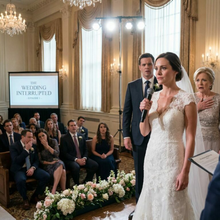An hour before the wedding, I overheard my fiancé whispering to his mother, “I don’t care about her – I only want her money.” I wiped away my tears, walked up to the altar, and instead of saying “I do,” I said something that made my mother-in-law clutch her chest right there in the hall…