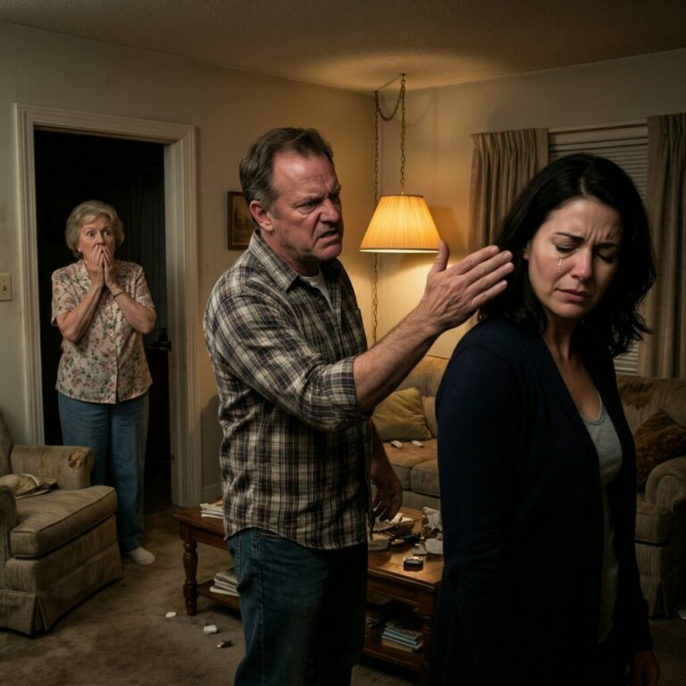 I never thought the slap would echo louder than my scream. “Did you just hit her?” my mother-in-law demanded, her voice cutting through the room like glass. My husband froze, his hand still trembling in the air. I tasted blood, but I didn’t look away. That was the moment everything shifted. Because what she said next would expose secrets none of us were ready to face.