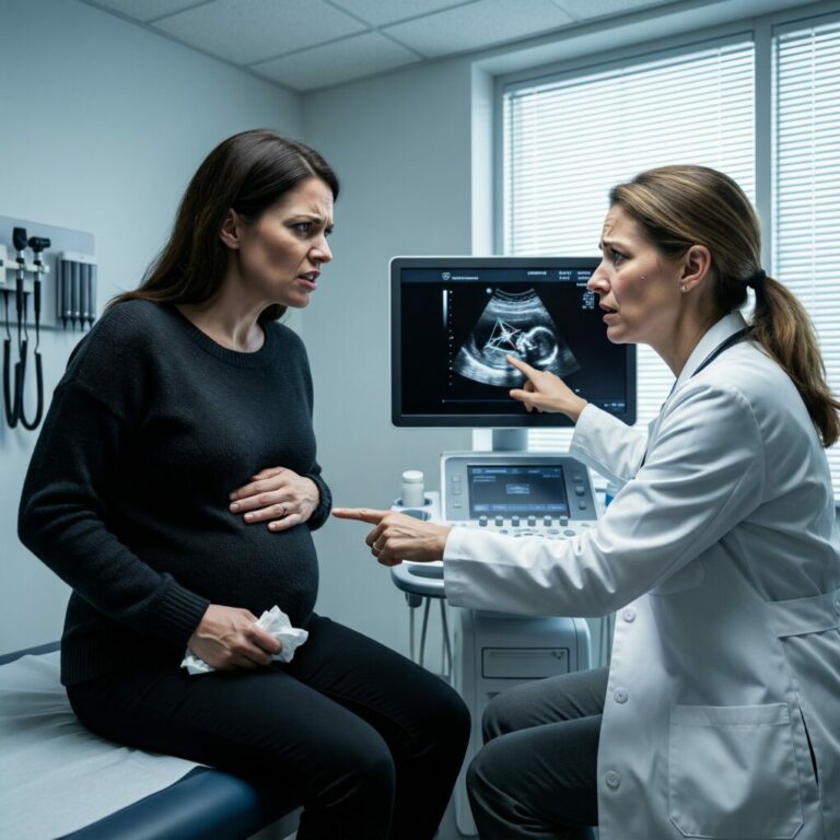 At my ultrasound, the doctor started shaking. She pulled me aside and said: ‘You need to leave now. Get a divorce!’ I asked: ‘Why?’, she replied: ‘No time to explain. You’ll understand when you see this.’ What she showed me made my blood boil.