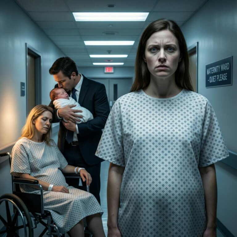 My husband kissed my forehead and said, “France. Just a short business trip.” Hours later, as I stepped out of the operating room, my heart stopped. There he was—cradling a newborn, whispering to the woman I’d never met. His lover. I didn’t scream. I didn’t cry. I quietly pulled out my phone and transferred everything we owned. He thought he had two lives—until I erased one.