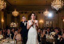 I went to the groom’s room only because I forgot my bracelet. But the moment I opened the door, I heard him call me a “fat pig” and brag that he just needed a few months after the wedding to take my family’s money. I froze—then I hit record. And when I finally stood on that wedding stage, holding the mic, I didn’t say my vows… I exposed everything.