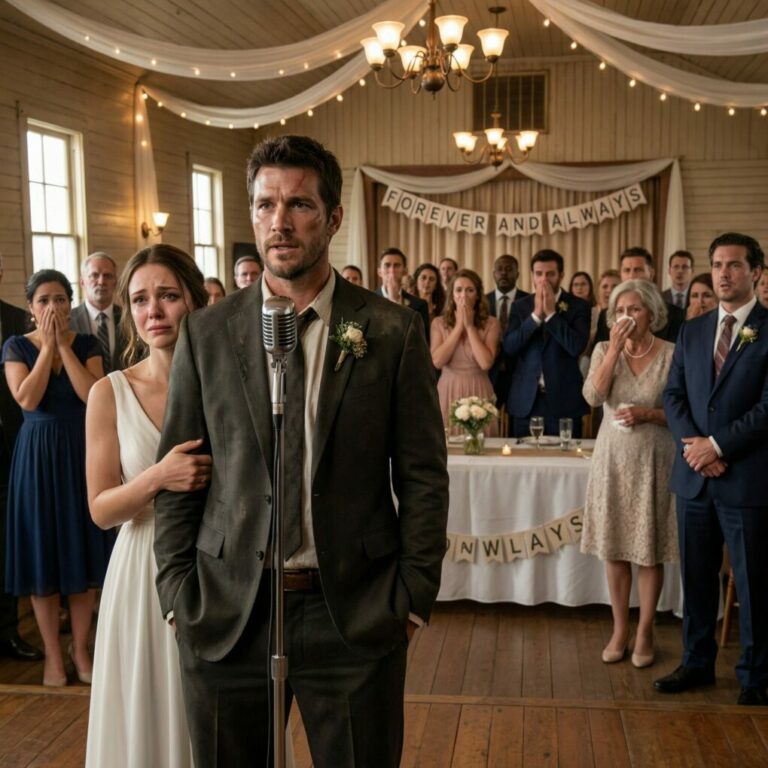 I married a homeless man everyone mocked and laughed at during the entire wedding… but when he took the microphone and spoke, he revealed a truth that no one could have expected and left the whole room in tears and sh0ck…