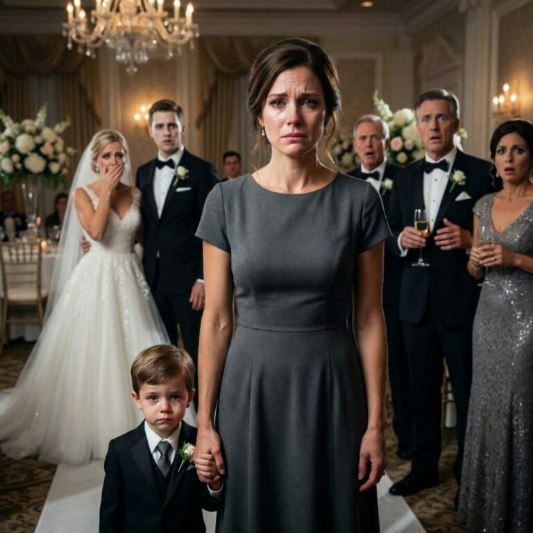 Me quedé paralizada en la boda de mi hermana cuando ella sonrió con dulzura y dijo al micrófono: —Algunas mujeres se casan con hombres ricos. Otras solo se dedican a criar errores.  Las risas recorrieron el salón. Entonces mi madre se inclinó hacia delante y añadió con frialdad: —Al menos su error hoy lleva zapatos.  Mis manos temblaban alrededor del teléfono, porque lo que ellos no sabían era que yo no estaba allí para suplicar. Estaba allí para revelar la verdad… y terminar con esa boda para siempre.