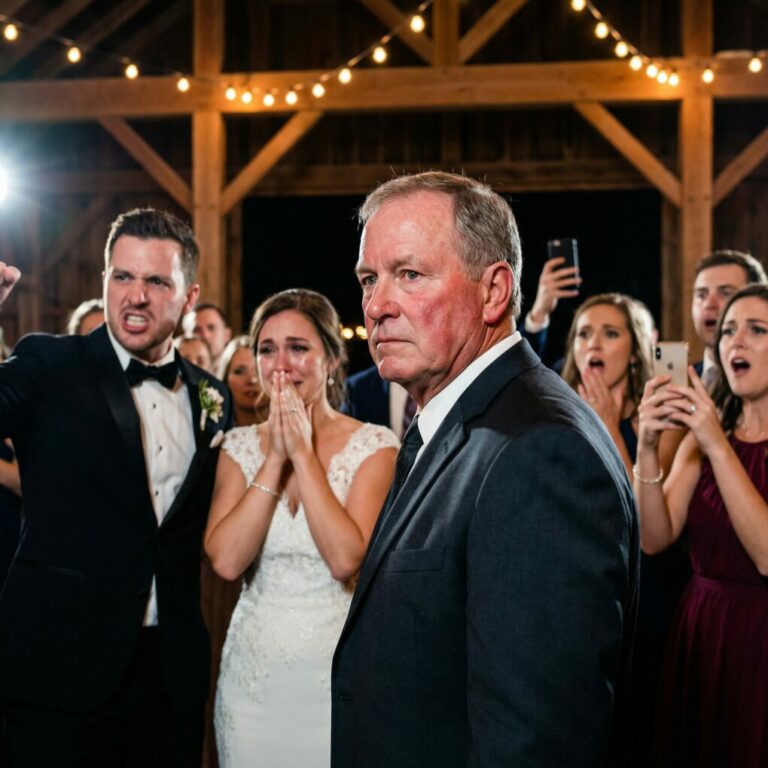 En la boda de mi hija, mi yerno me ordenó que le entregara las llaves de mi finca delante de doscientos invitados. Cuando me negué, me dio una bofetada tan fuerte que perdí el equilibrio. Me fui del lugar y hice una llamada… ¡se volvió histérico cuando vio quién era!